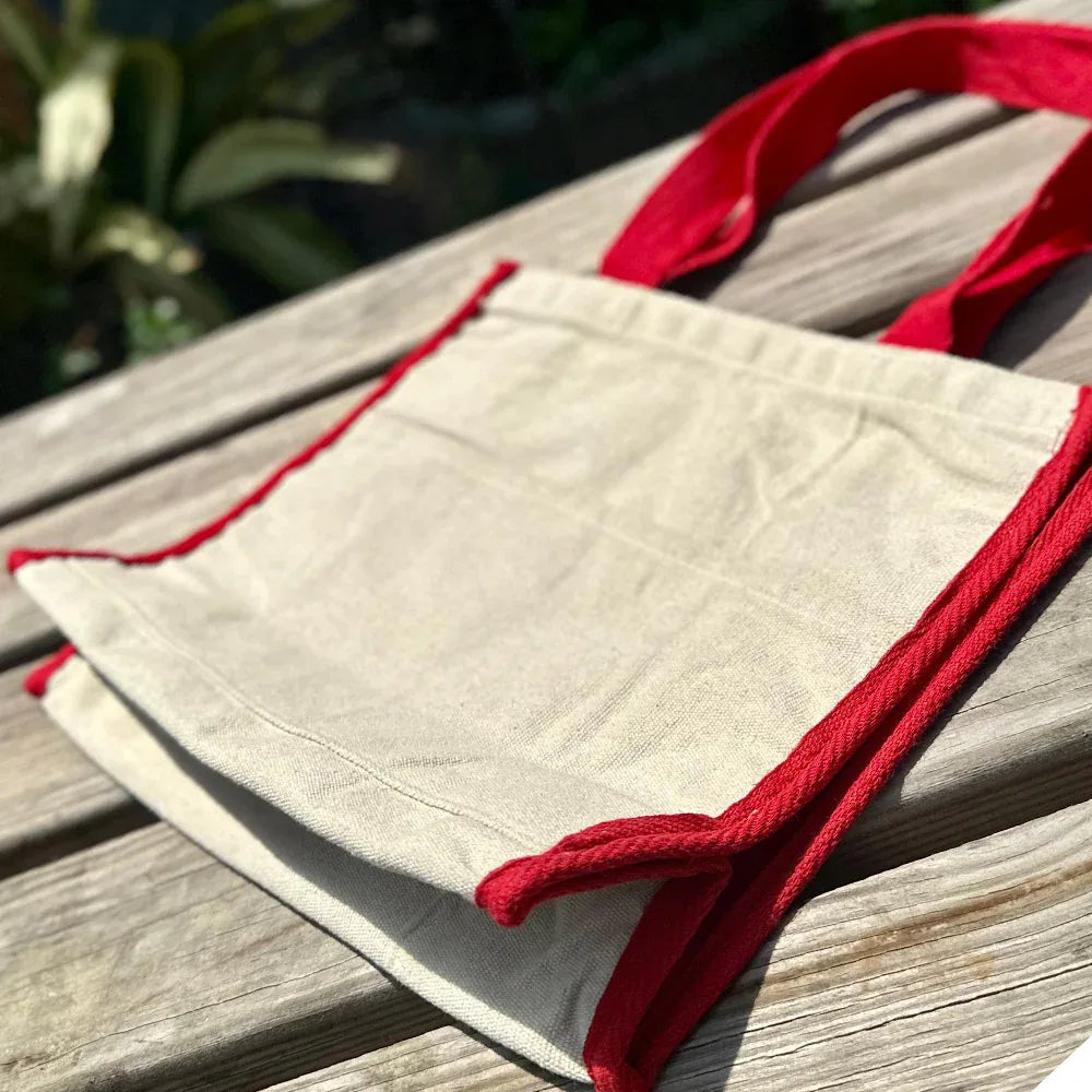 Candy Canvas Cotton Bag - Red - Umbrella Outdoors