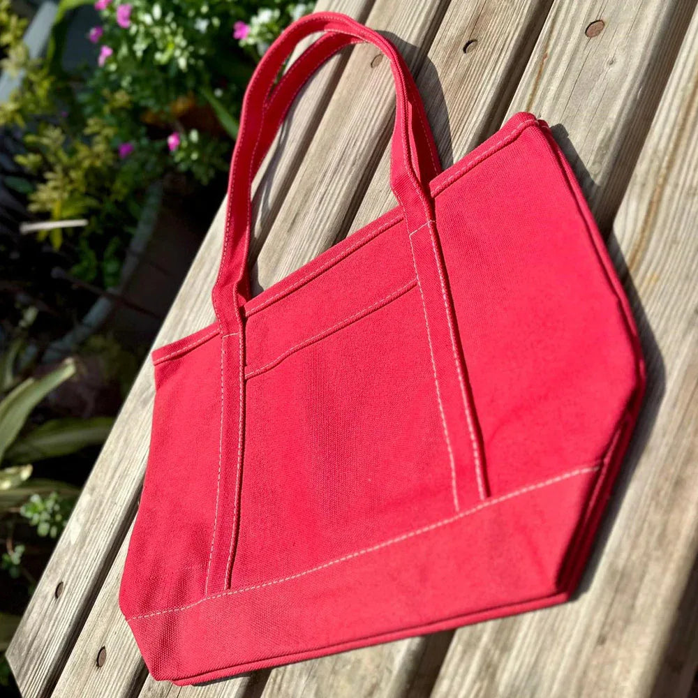 EcoStyle Cotton Canvas Tote Bag - Red - Umbrella Outdoors