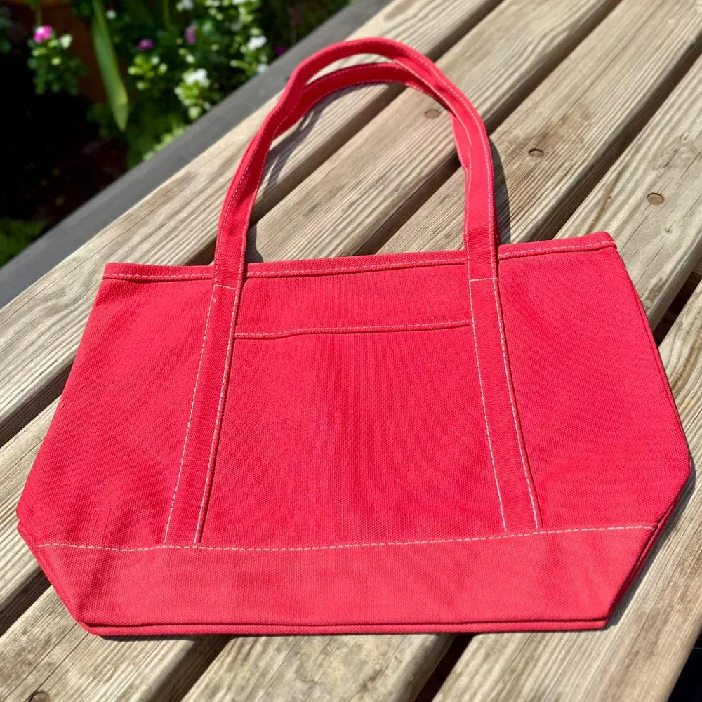 EcoStyle Cotton Canvas Tote Bag - Red - Umbrella Outdoors