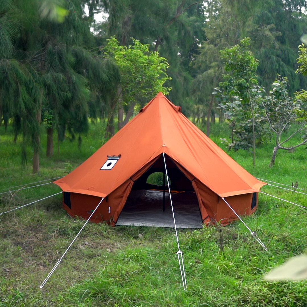 Bell tent front #color_rusty-orange