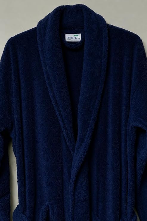 Plain Cotton Terry Towel Bathrobe