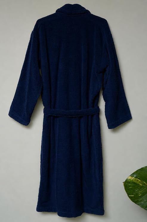 Plain Cotton Terry Towel Bathrobe