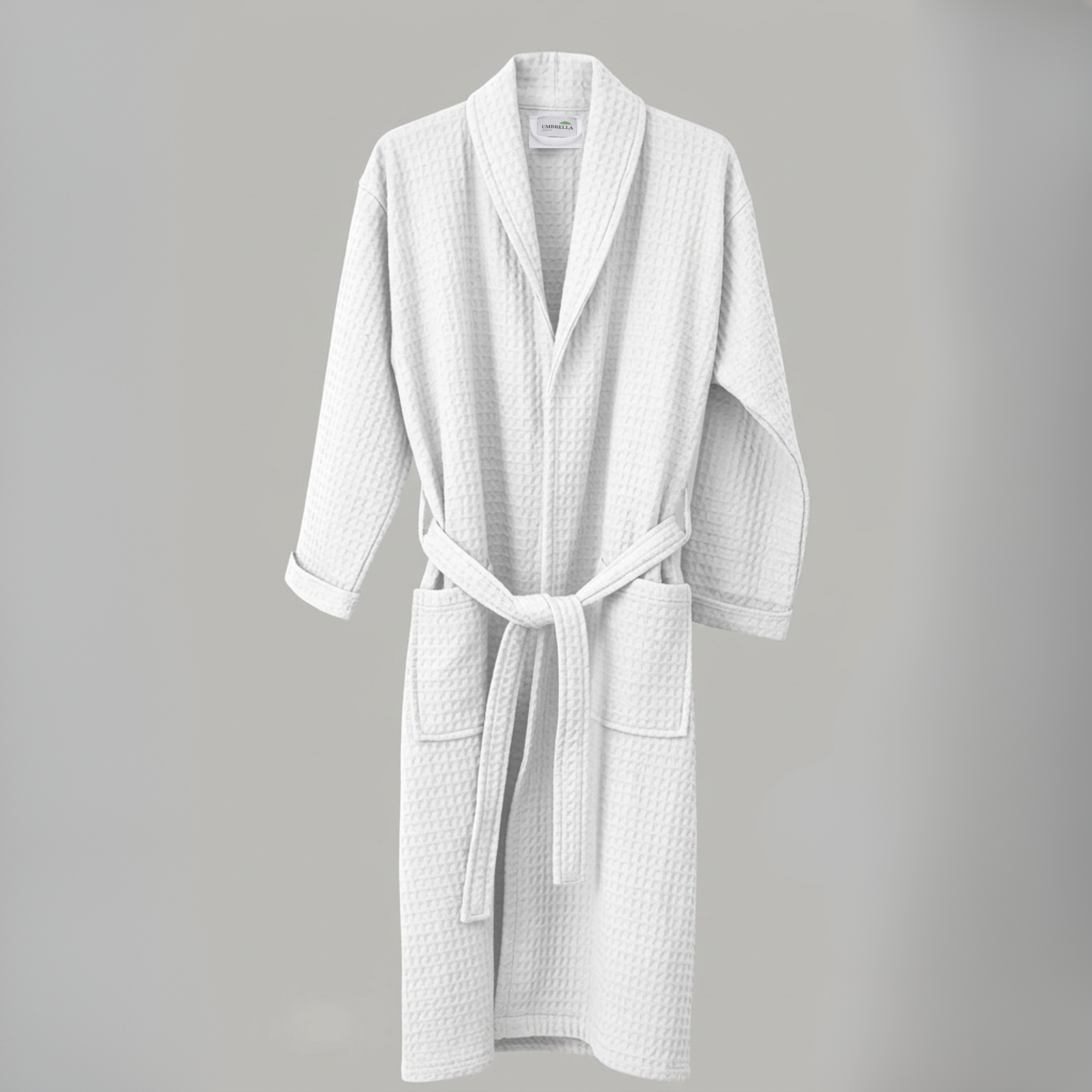waffle bathrobe front