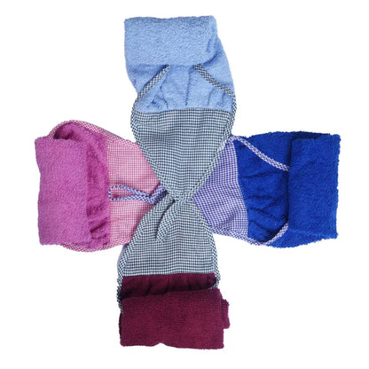 Pack of 4 Kitchen Hanging Towel Set Pure 100% Cotton - Umbrella Outdoors