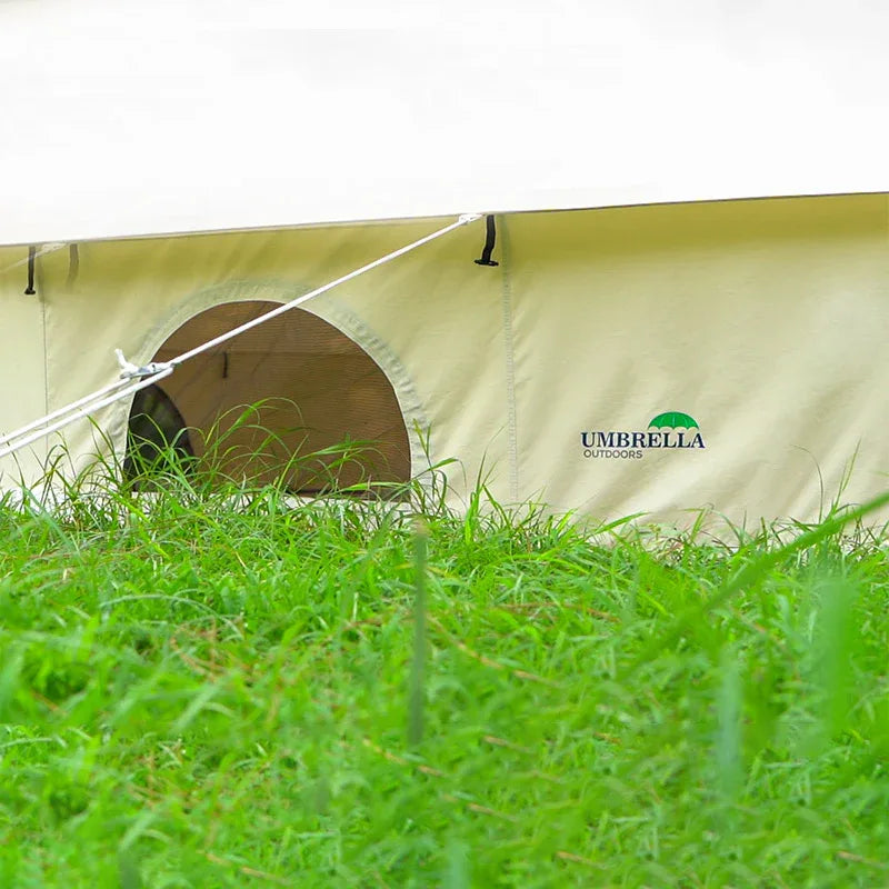 3M Elite Cotton Canvas Bell Tent - Natural White - Umbrella Outdoors