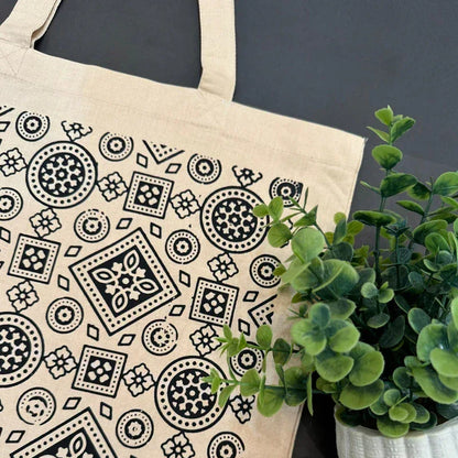 Printed Cotton Canvas Tote Bag - Skin - Umbrella Outdoors