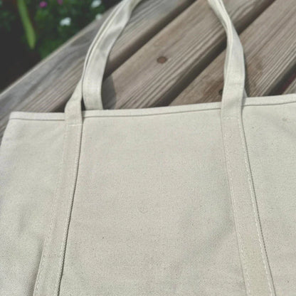EcoStyle Cotton Canvas Tote Bag - White - Umbrella Outdoors