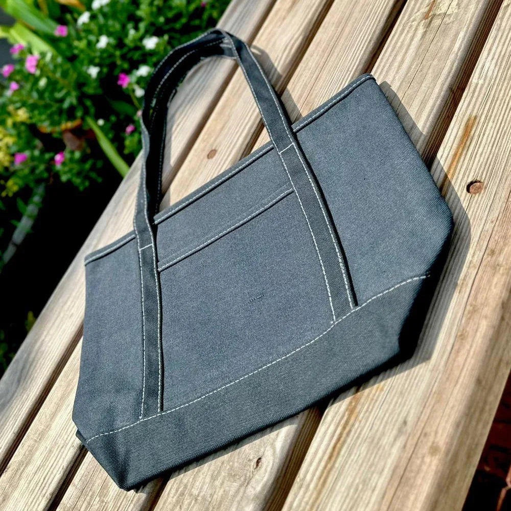 EcoStyle Cotton Canvas Tote Bag - Black - Umbrella Outdoors