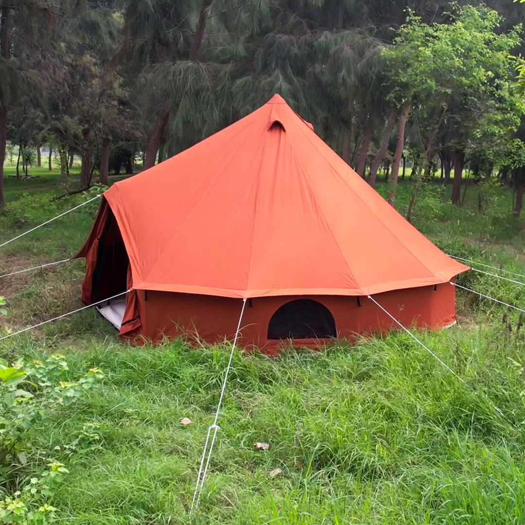 Bell tent front #color_rusty-orange