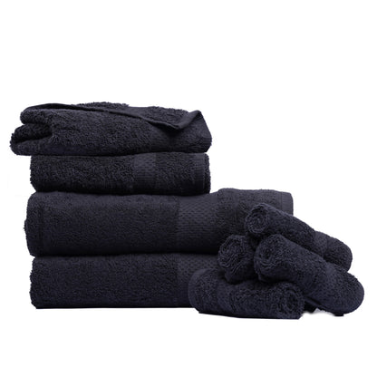 Pack of 8 Family Terry Towel Set Pure 100% Cotton