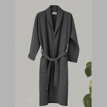 waffle bathrobe front 