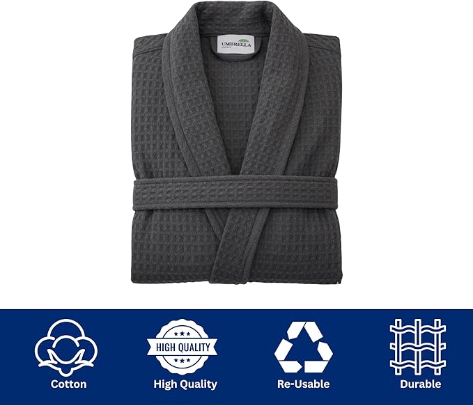 waffle bathrobe front #color_grey