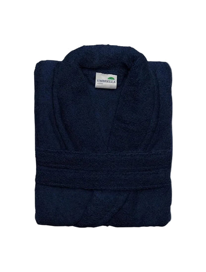 Plain Cotton Terry Towel Bathrobe