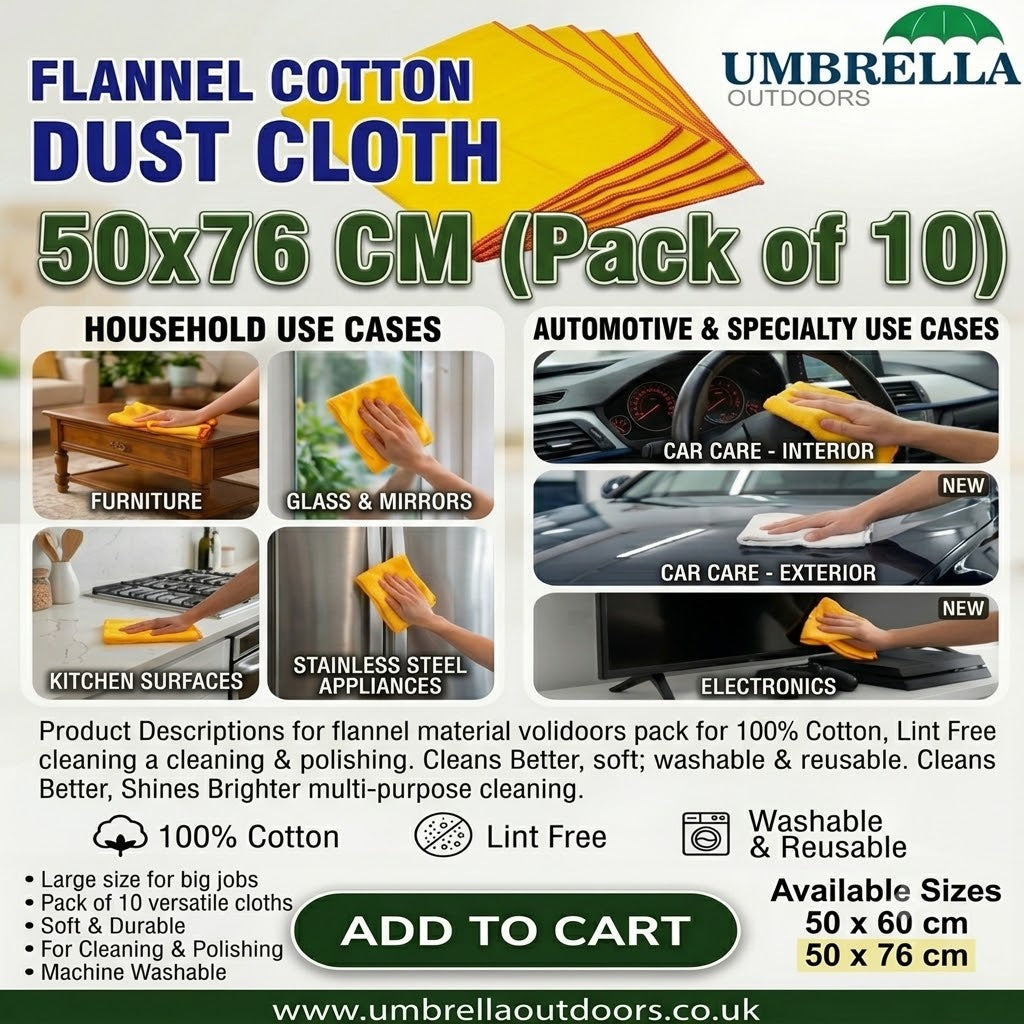 Flannel Cotton Dust Cloths