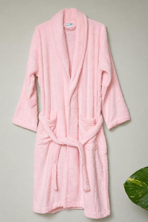 Plain Cotton Terry Towel Bathrobe