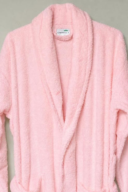 Plain Cotton Terry Towel Bathrobe