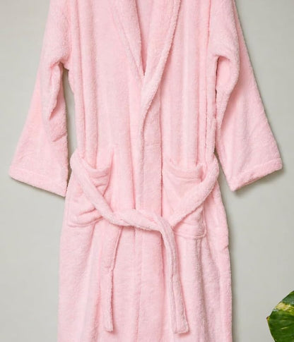 Plain Cotton Terry Towel Bathrobe