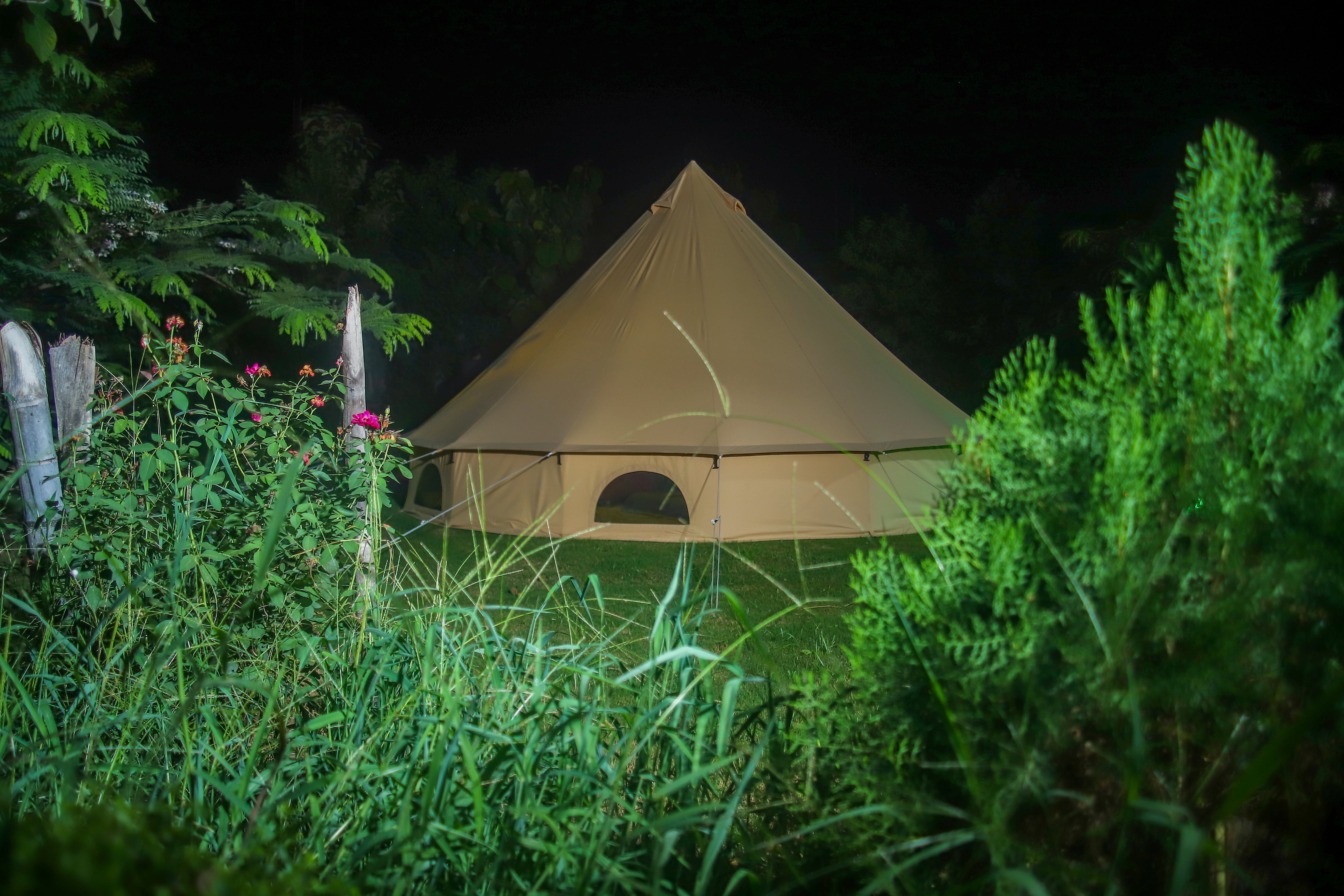 Bell tent front 