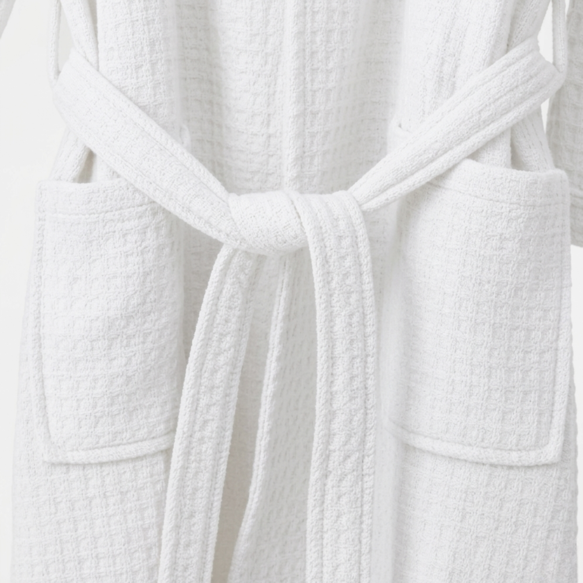 waffle bathrobe front 