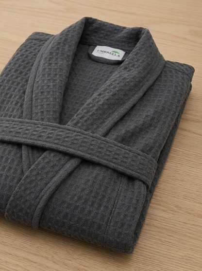 waffle bathrobe front 