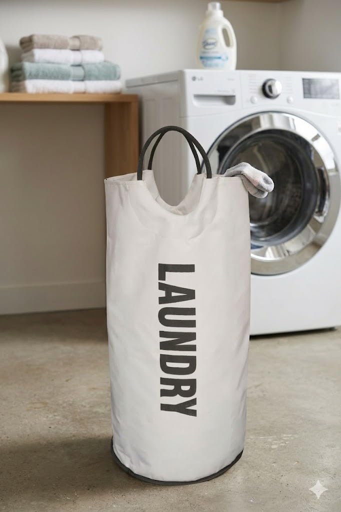 Laundry Basket Waterproof Clothes Hamper with Soft Comfortable Handles