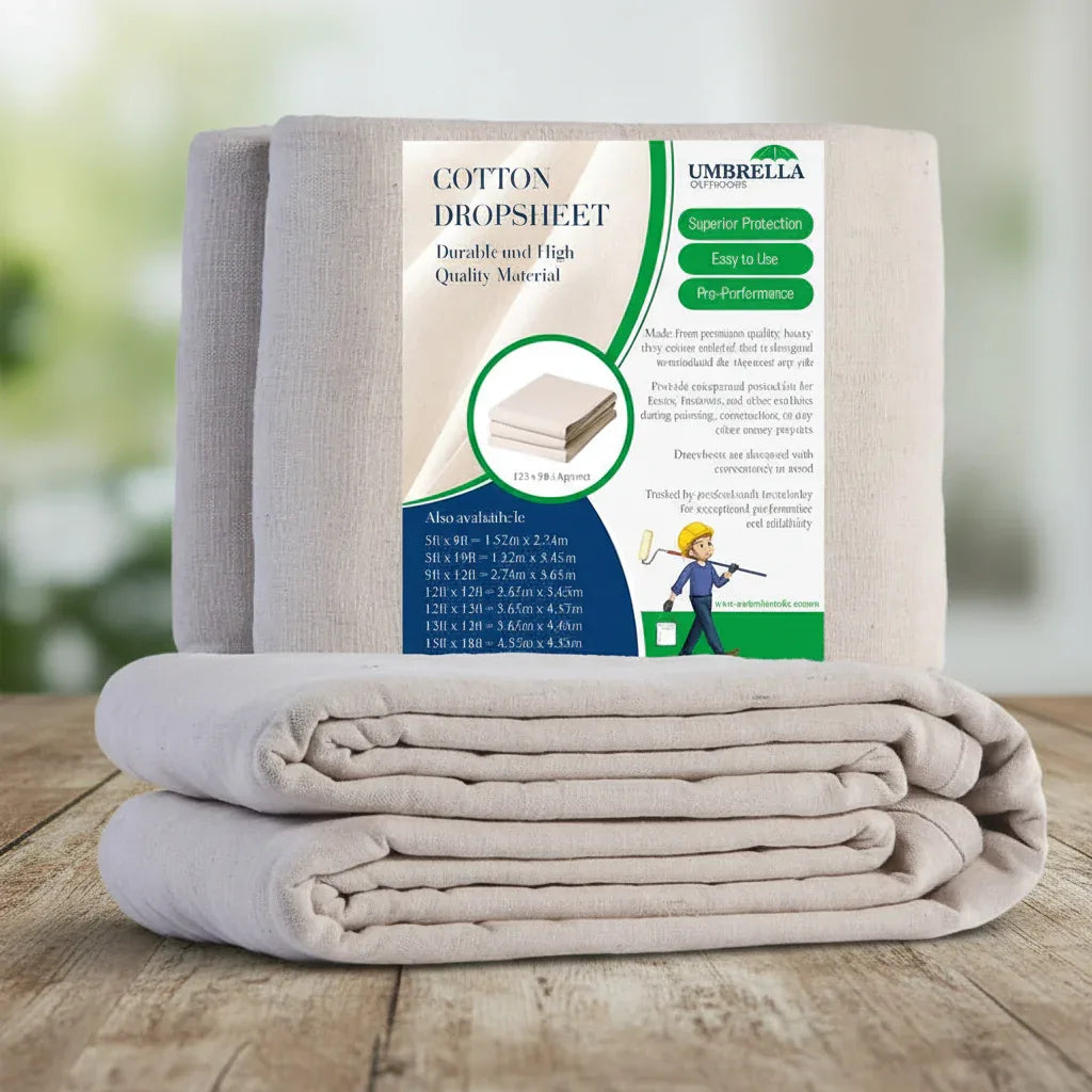 Cotton Canvas Dust Sheet - Umbrella Outdoors