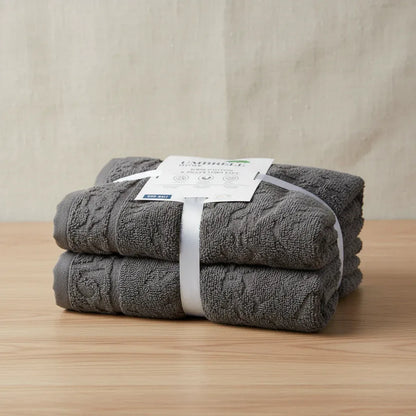 Pack of 6 Hand Towel Set Pure 100% Cotton - Dark Gray - Umbrella Outdoors